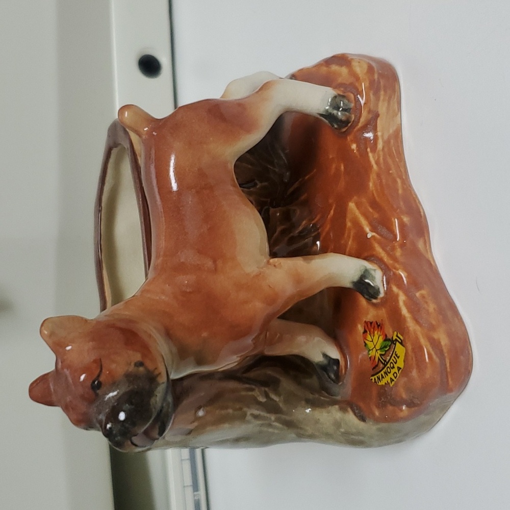 Small Vintage made in Japan Boxer Dog planter